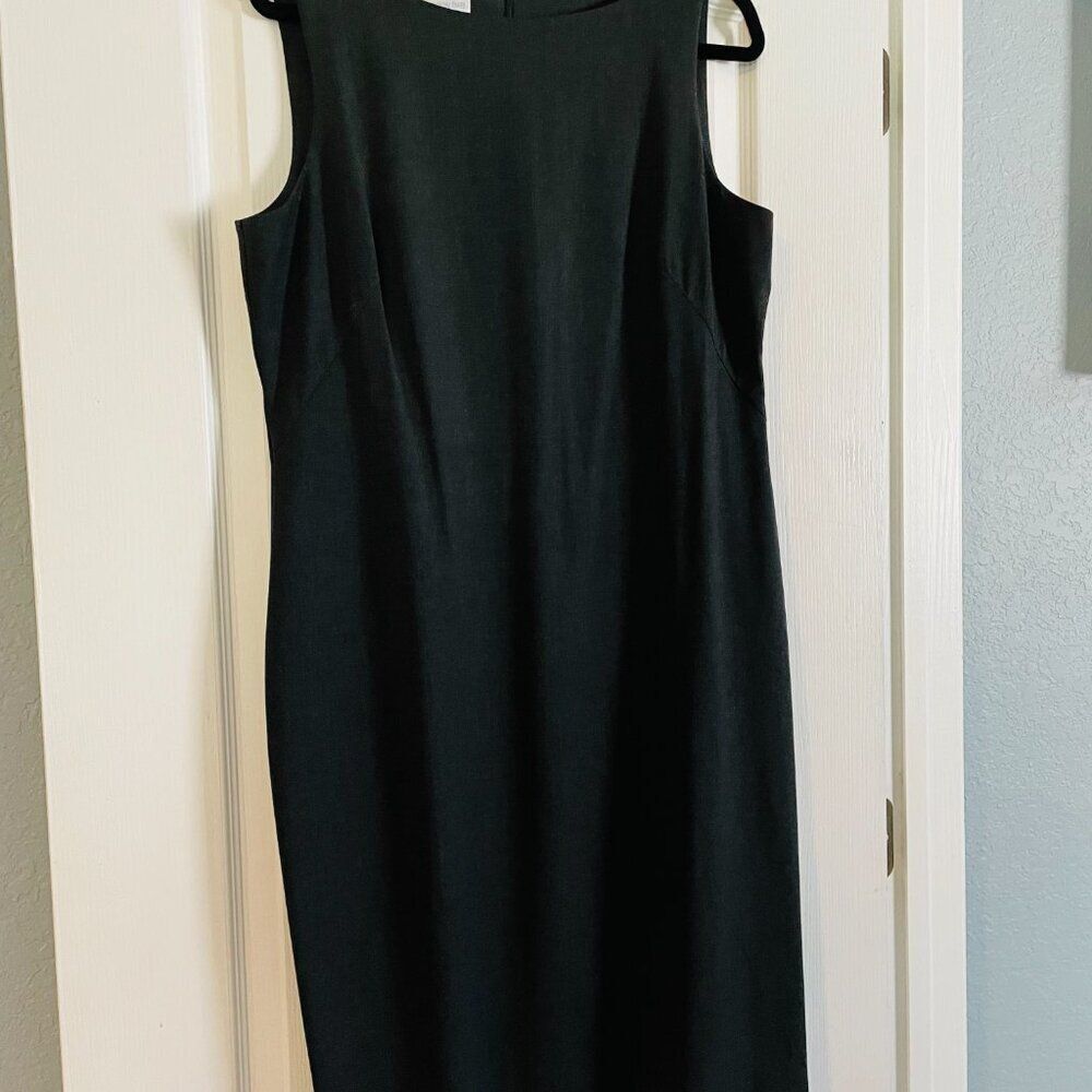 Studio by London Times Charcoal Gray Sheath Dress Size 16 Career - Picture 8 of 8